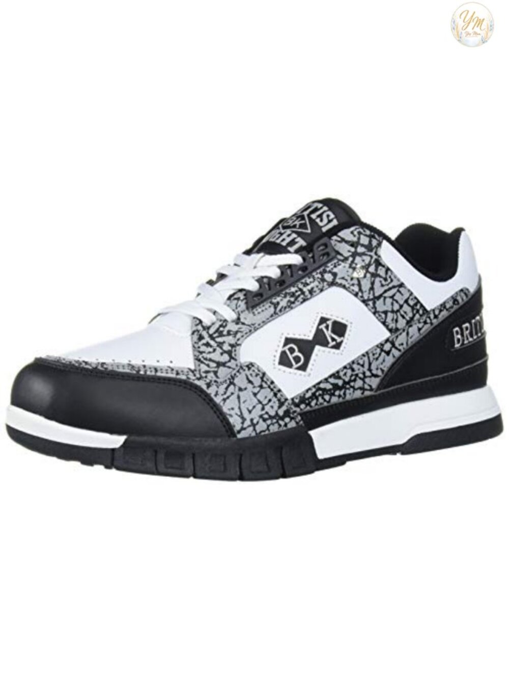 Men's Retro Fashion Sneaker Faux Leather Lace Up Low Top Comfort